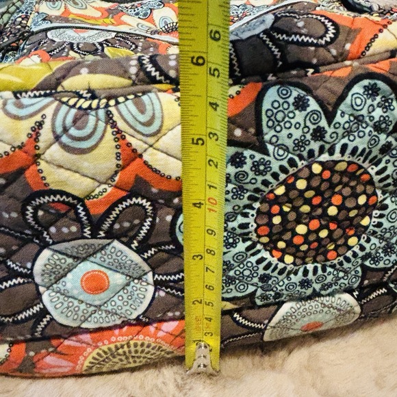 Vera Bradley Laptop Backpack Flower Shower School Bag Computer Compartment 70s - Picture 12 of 12